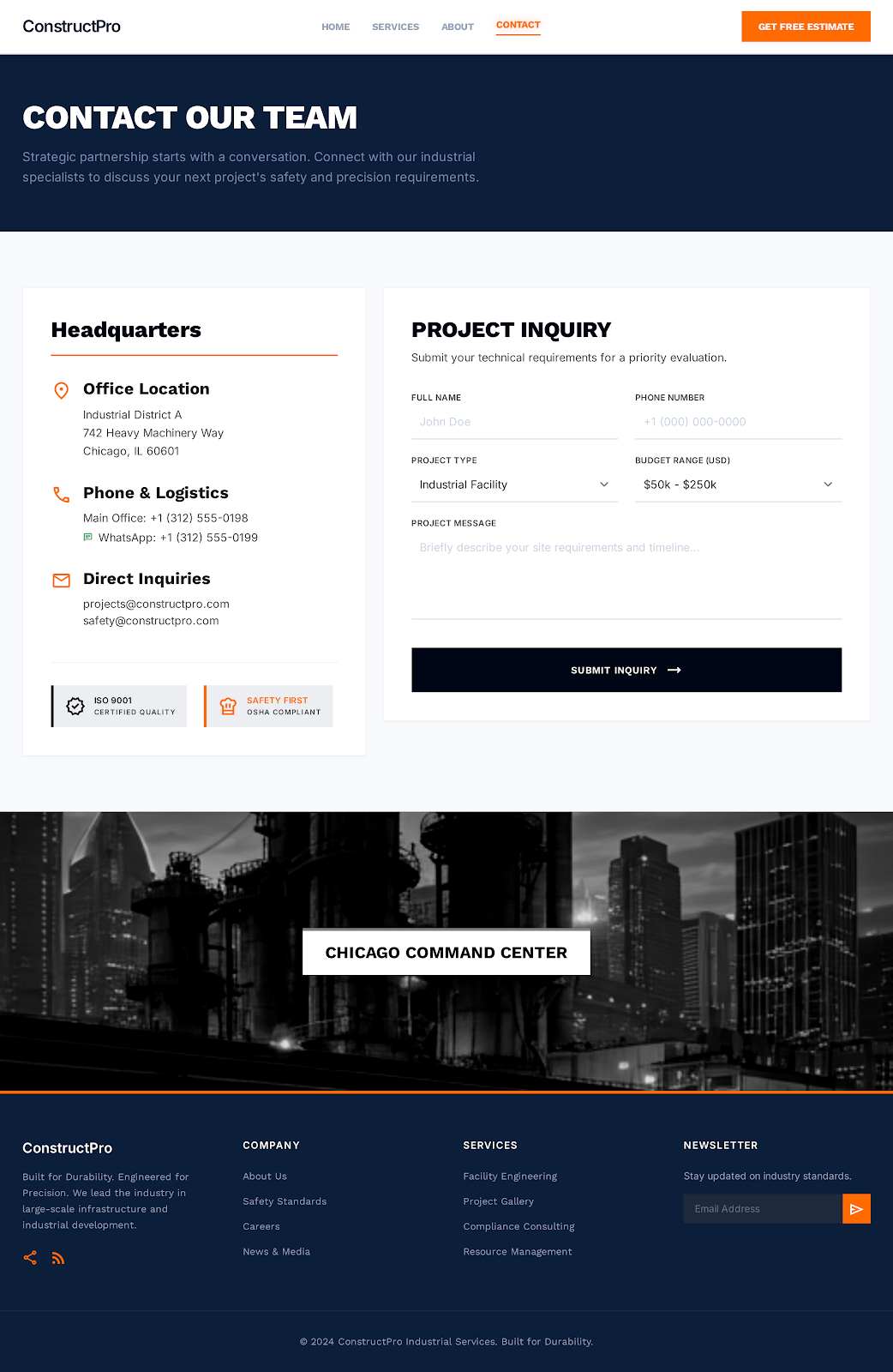 ConstructPro Contact