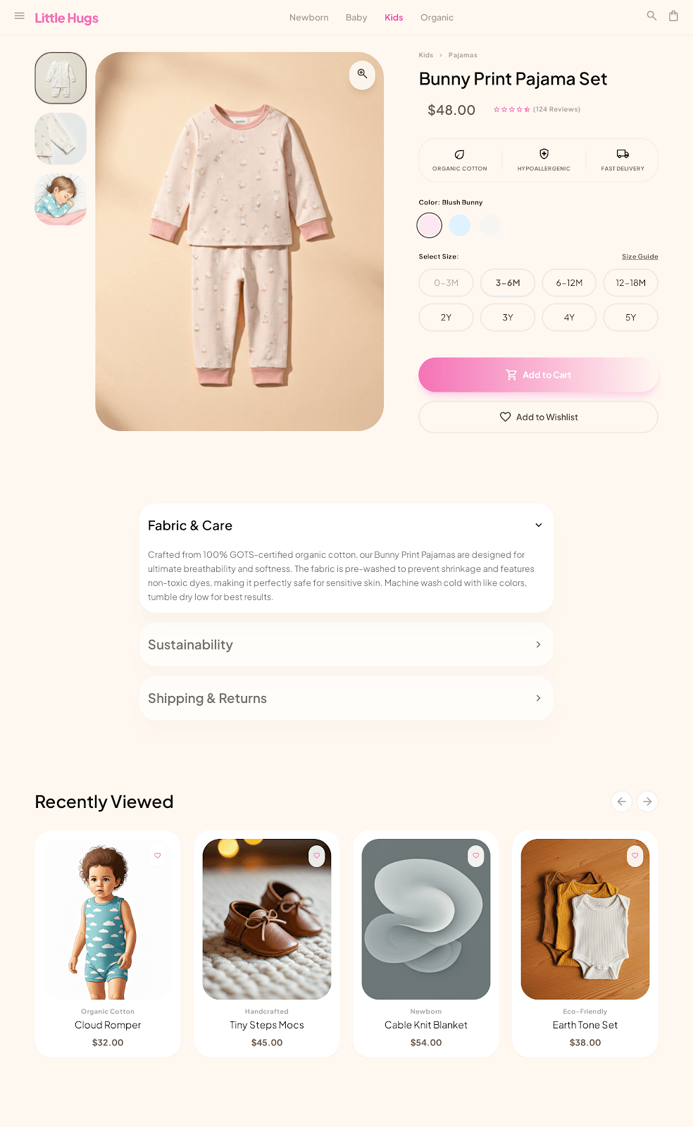 Little Hugs Product Page